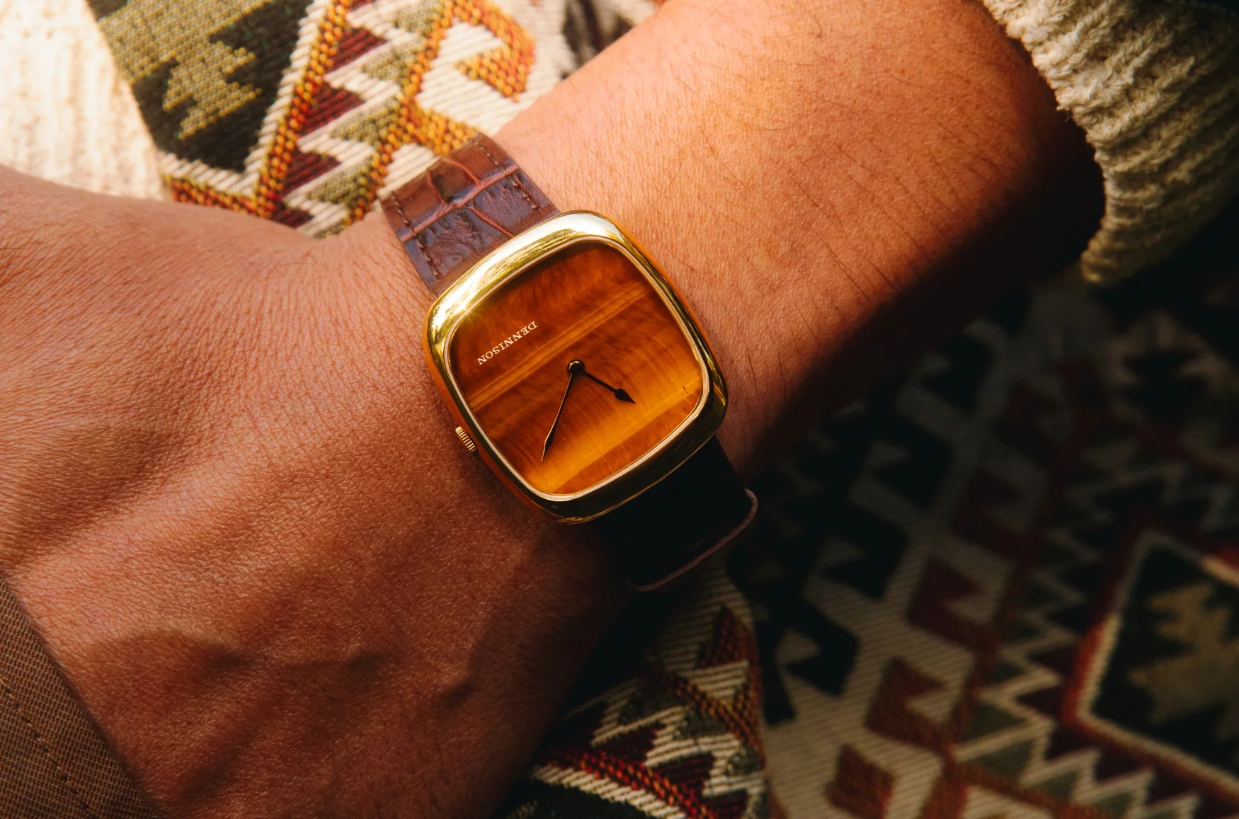 Conversation Denisson ALD with Tiger's Eye stone dial